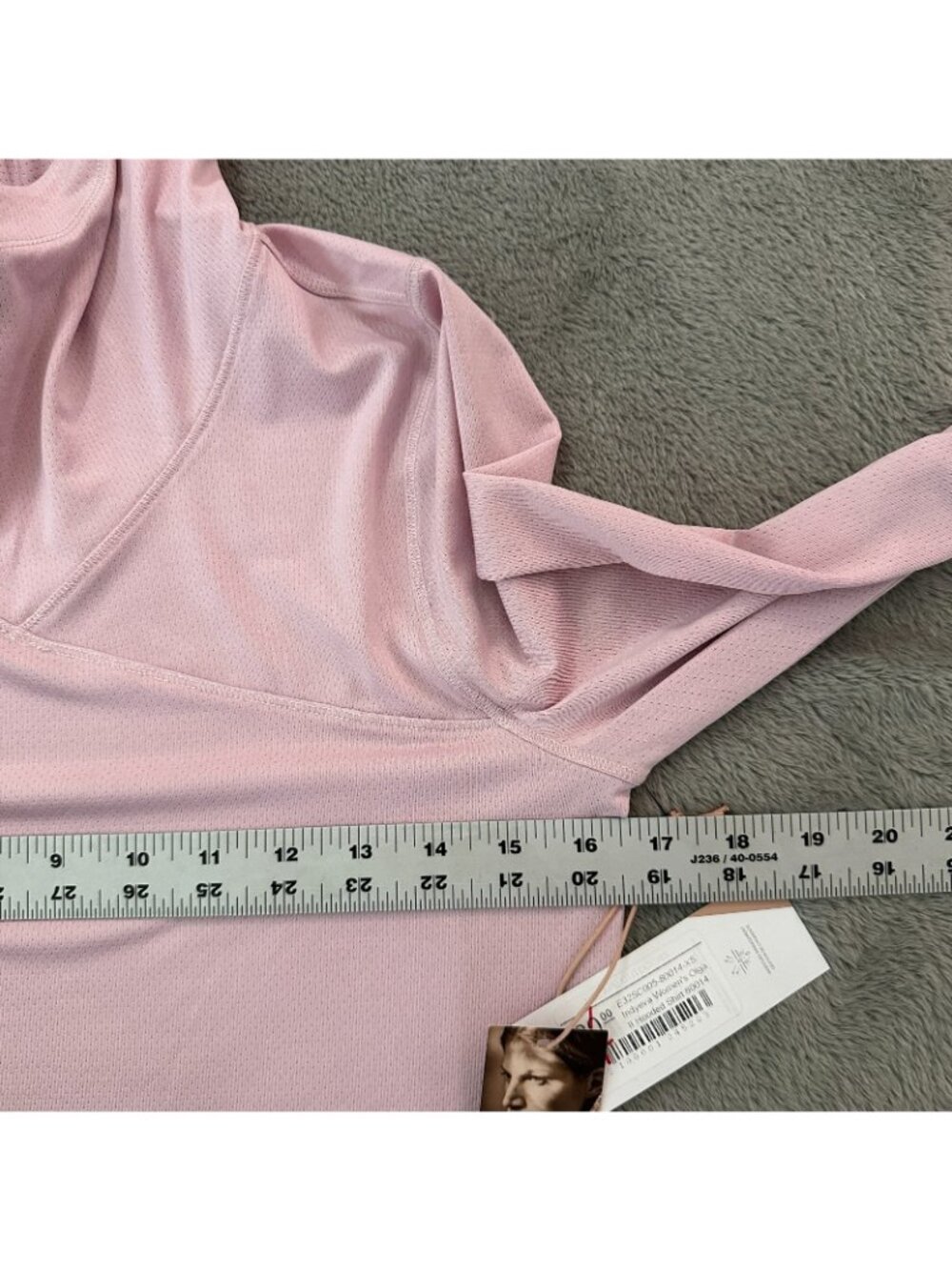 NWT Indyeva Olga II Long Sleeve Hooded Shirt XS Watermelon Pink Outdoor Hiking - Picture 5 of 6